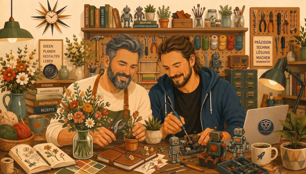 Matteo und Luis. Die schönsten Projekte entstehen dort, wo beide Welten zusammenkommen.