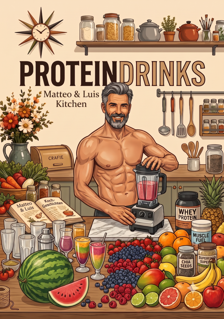 Proteindrinks aus der Küche von Matteo&Luis. Frische Früchte und neue Ideen für genussvolle Kraftmomente.